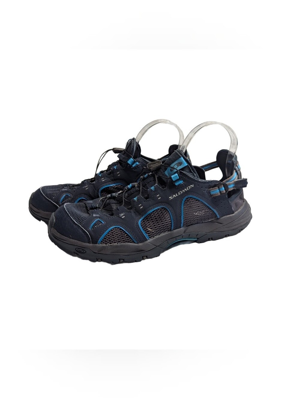 Salomon Men’s Blue Black Techamphibian 3 Water Hiking Shoes Size 9.5
